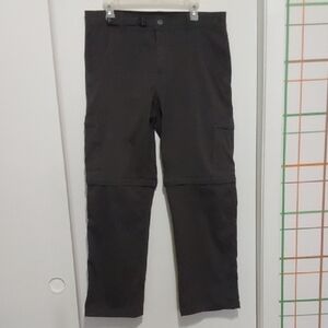 Prana Men's Dark Gray Cargo Convertible  Pants